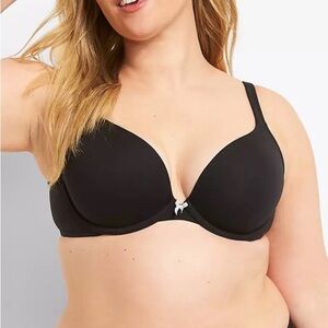 Cacique Cotton Boost Plunge Bra 48DD